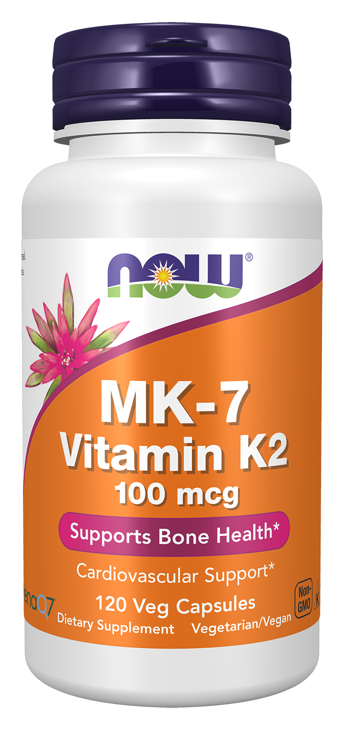 NOW Supplements, MK-7 Vitamin K-2 100 mcg, 120 Veg Caps