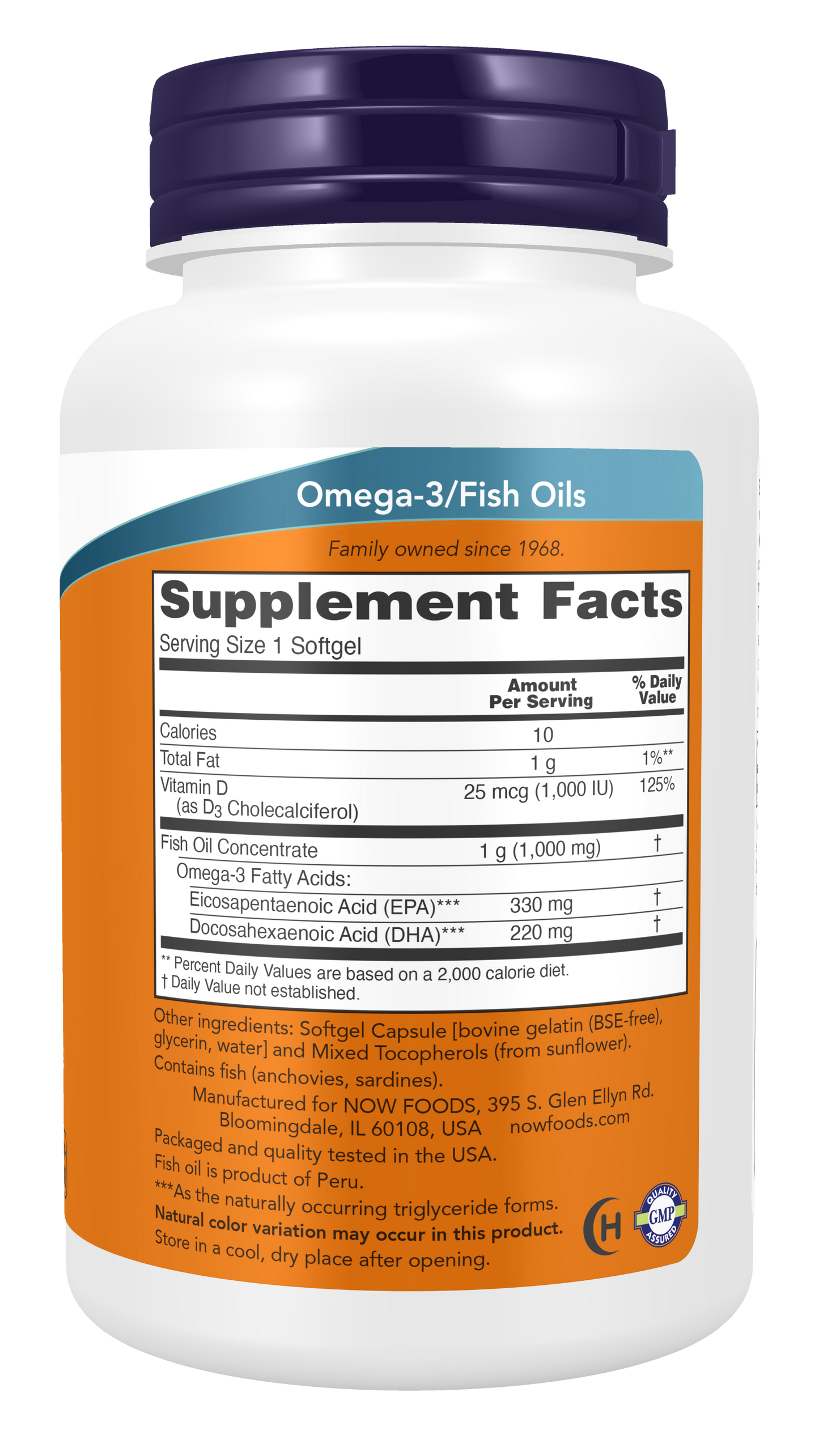 NOW Supplements, Tri-3D Omega™, Triglyceride Form of Fish Oil, 90 Softgels