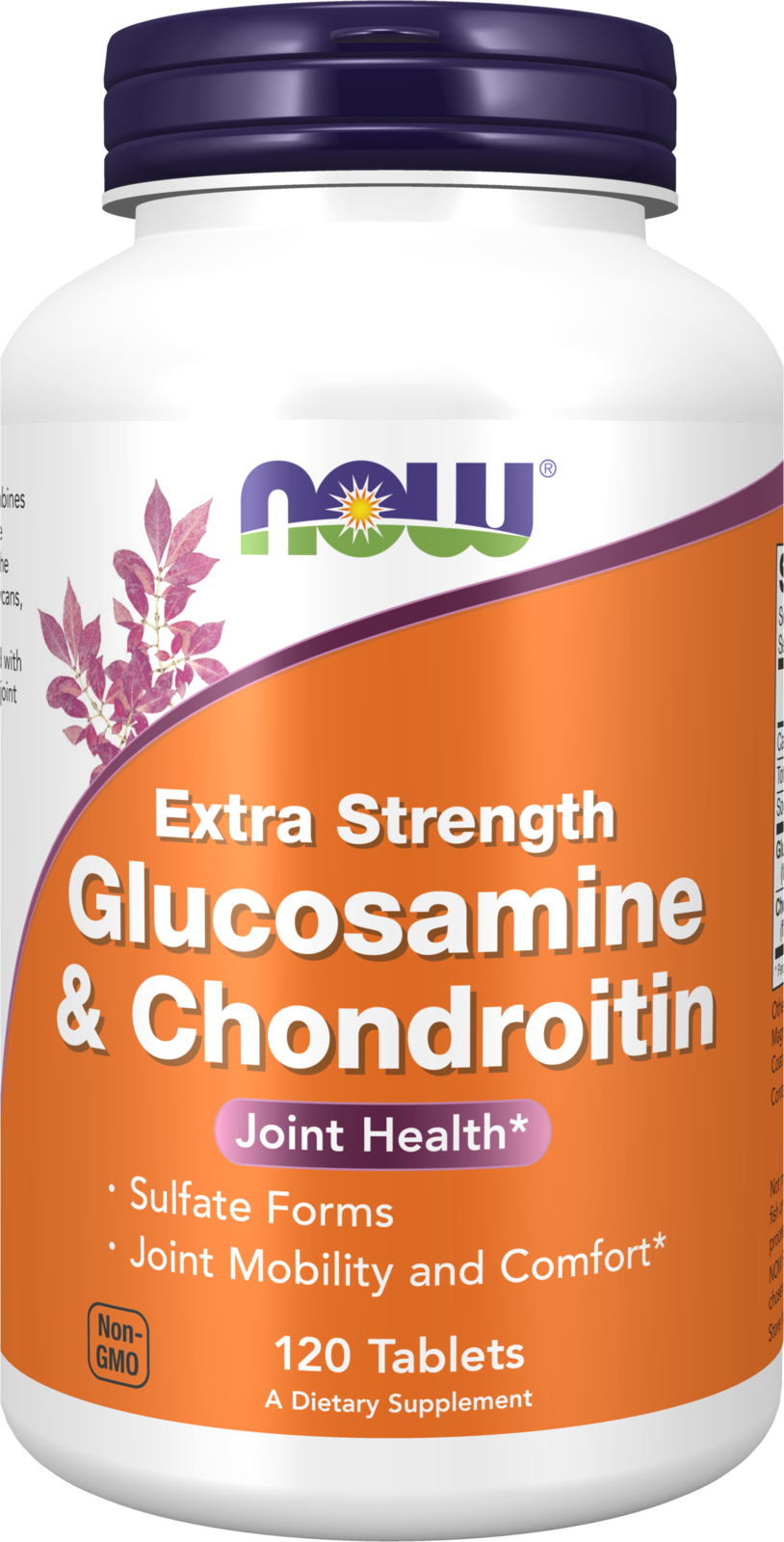 NOW Supplements, Glucosamine & Chondroitin, Sulfate Forms, 120 Tabs