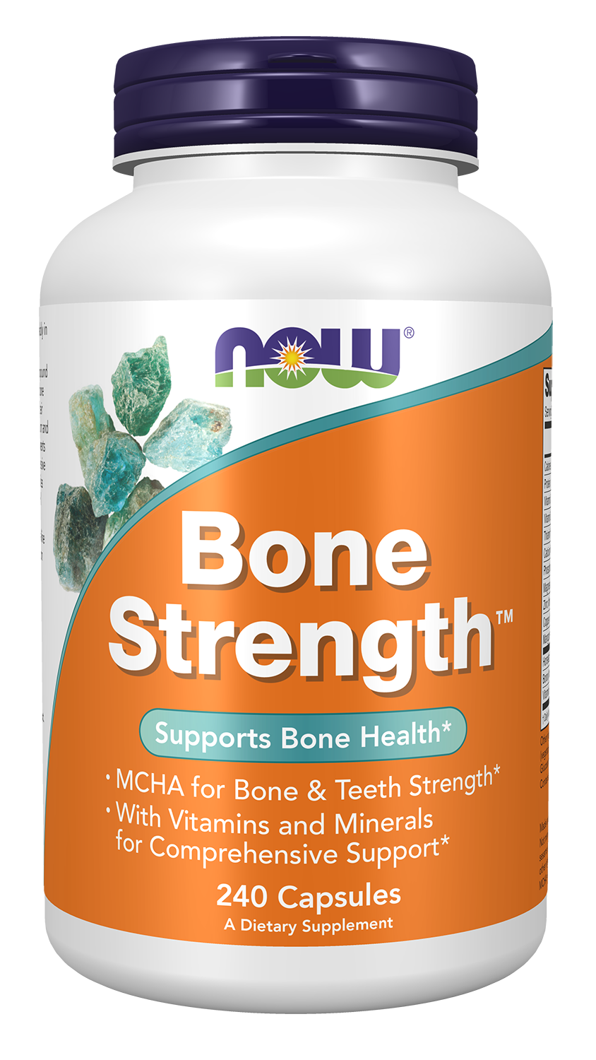 NOW Supplements, Bone Strength™ Microcrystalline Hydroxyapatite, 240 Caps