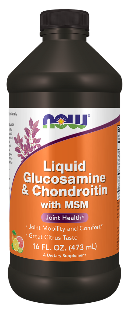 NOW Supplements, Glucosamine & Chondroitin with MSM, Liquid, 16 fl. oz