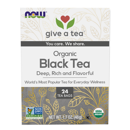 NOW Foods, Give a Tea®  Organic Black Tea, 24 bags