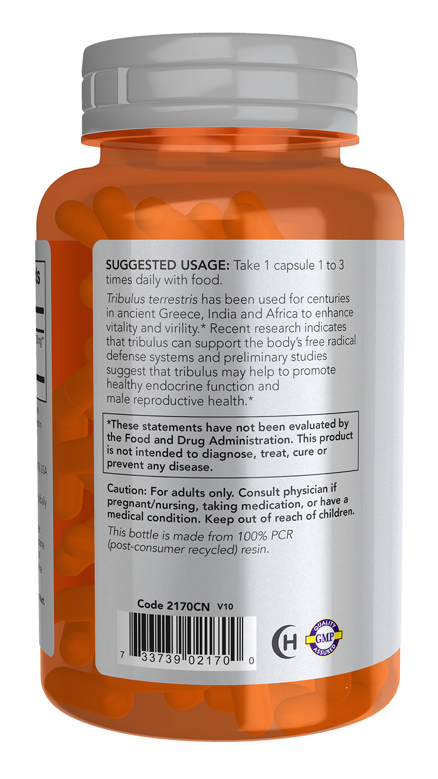 NOW Sports, Tribulus 500 mg, Enhanced Vitality*, 100 Veg Caps