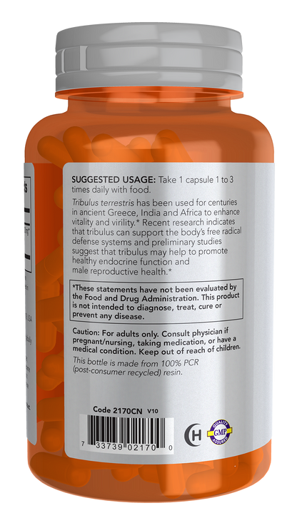 NOW Sports, Tribulus 500 mg, Enhanced Vitality*, 100 Veg Caps