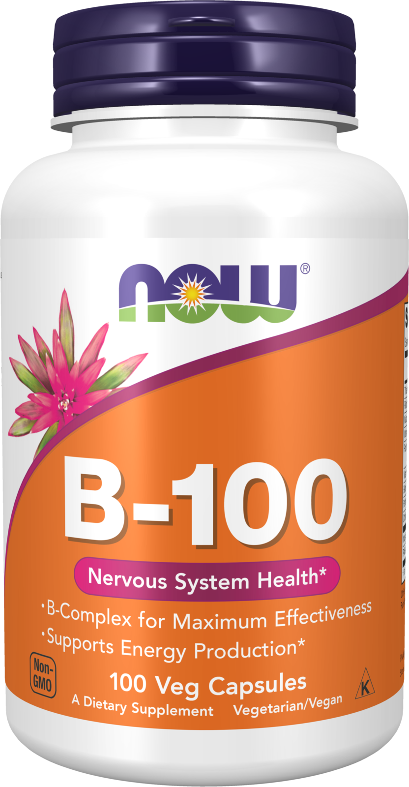 NOW Supplements, Vitamin B-100, Energy Production*, 100 Veg Caps