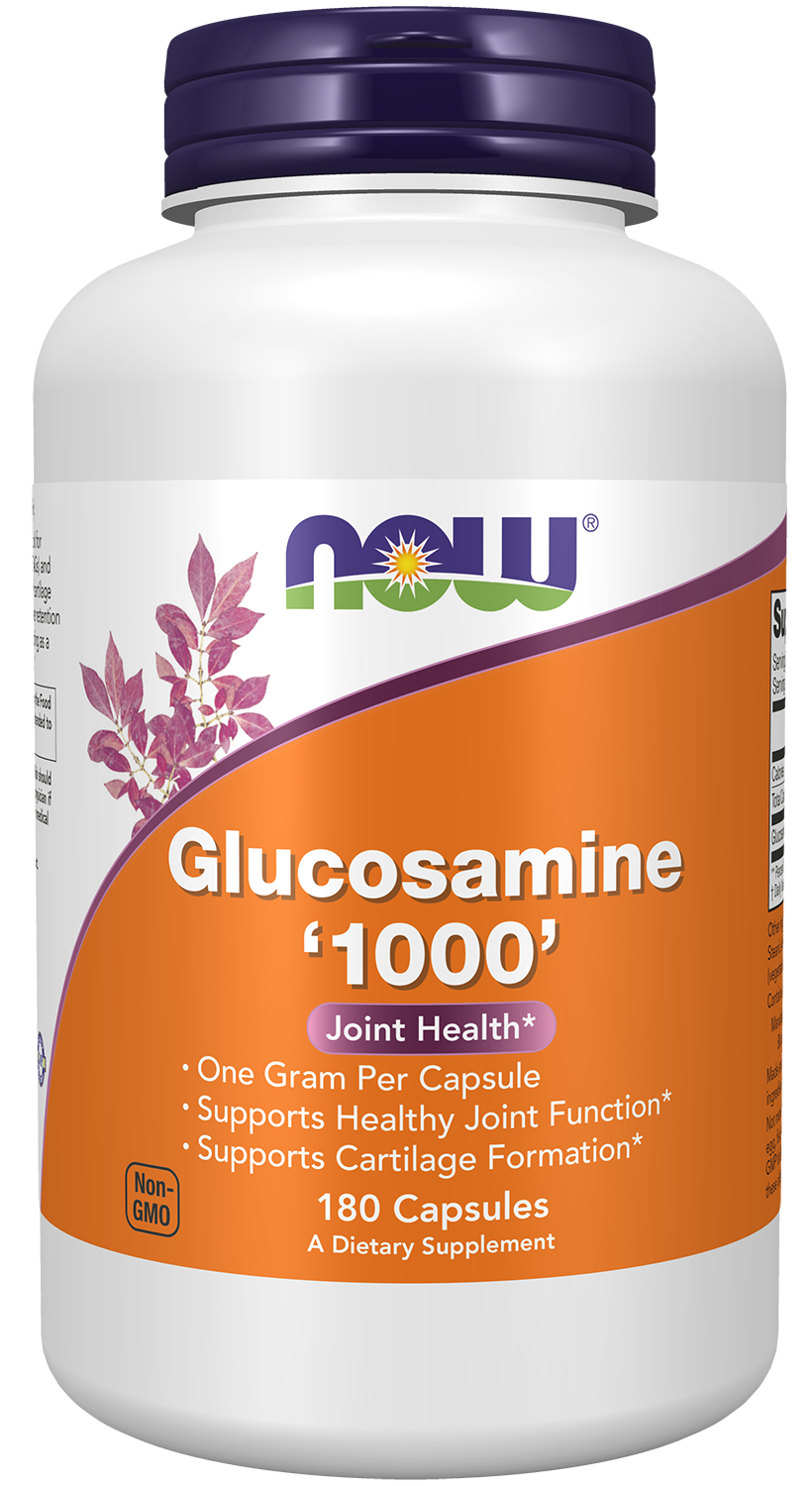 NOW Supplements, Glucosamine '1000', 1 g Per Capsule, 180 Veg Capsules