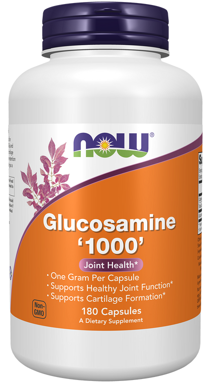 NOW Supplements, Glucosamine '1000', 1 g Per Capsule, 180 Veg Capsules