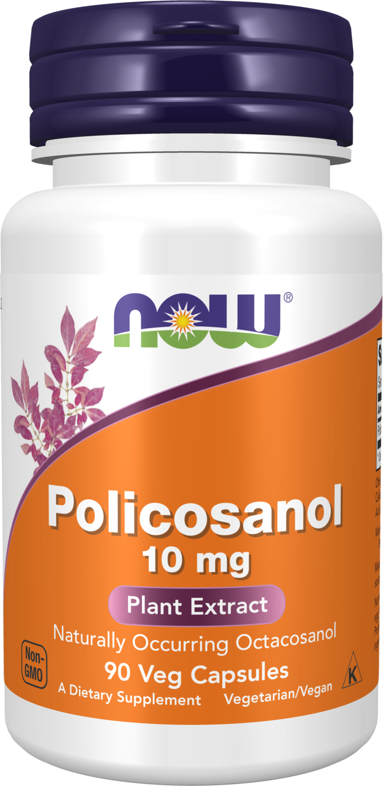 NOW Supplements, Policosanol 10 mg, Blend of LCFAs, 90 Veg Caps