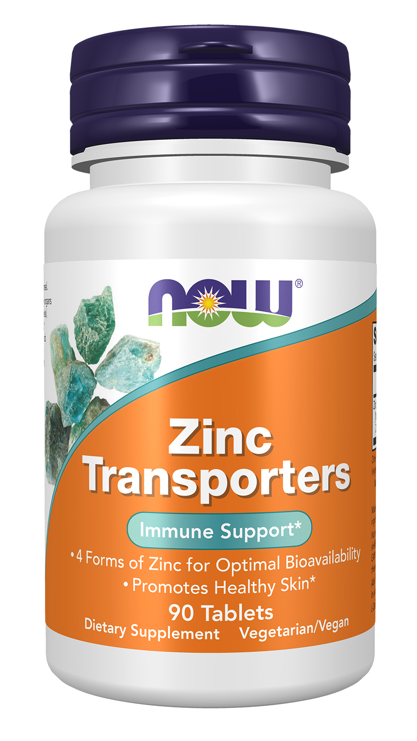 NOW Supplements, Zinc Transporter, 90 Tablets, Vegan, Immune Support