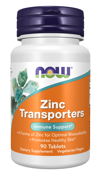 NOW Supplements, Zinc Transporter, 90 Tablets, Vegan, Immune Support