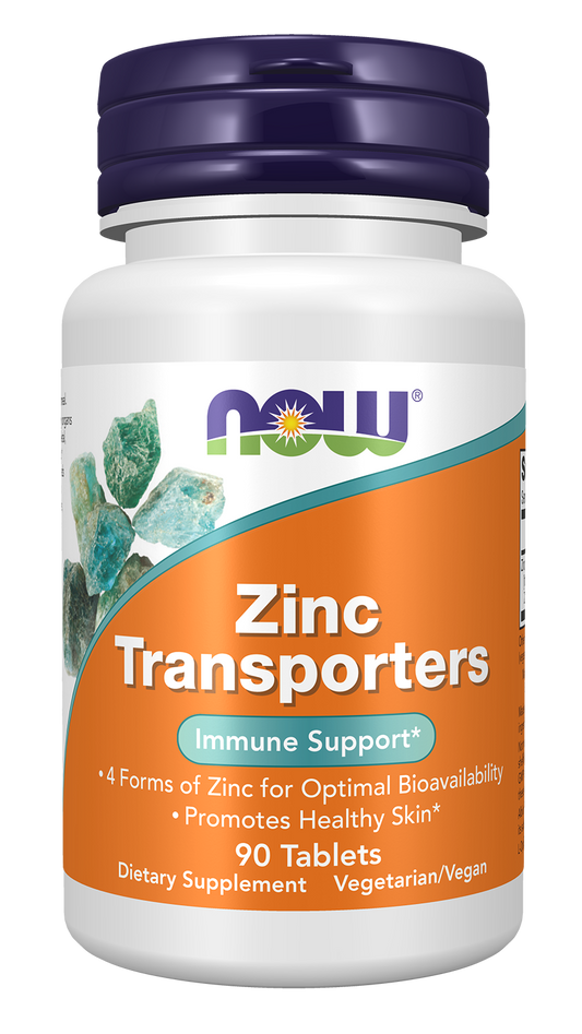 NOW Supplements, Zinc Transporter, 90 Tablets, Vegan, Immune Support