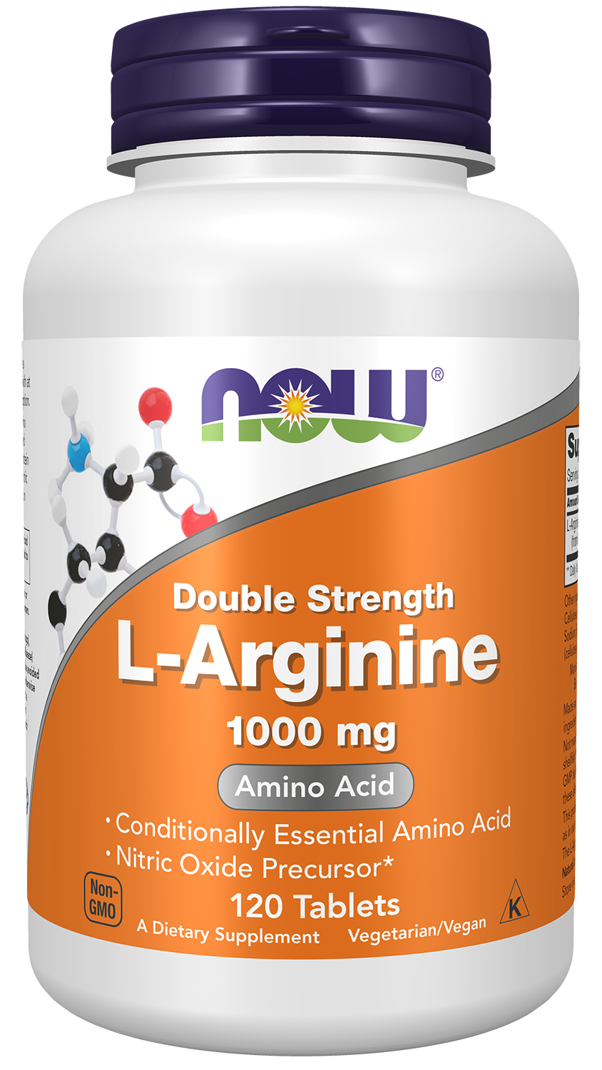 NOW Supplements, L-Arginine 1,000 mg, Amino Acid, 120 Tabs