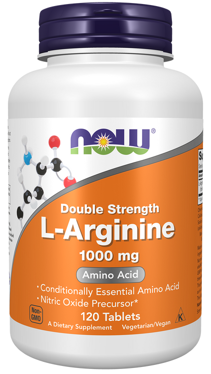 NOW Supplements, L-Arginine 1,000 mg, Amino Acid, 120 Tabs
