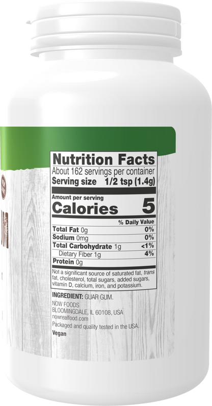 NOW Foods, Guar Gum Powder, Thickener, Gluten-Free, 8 oz
