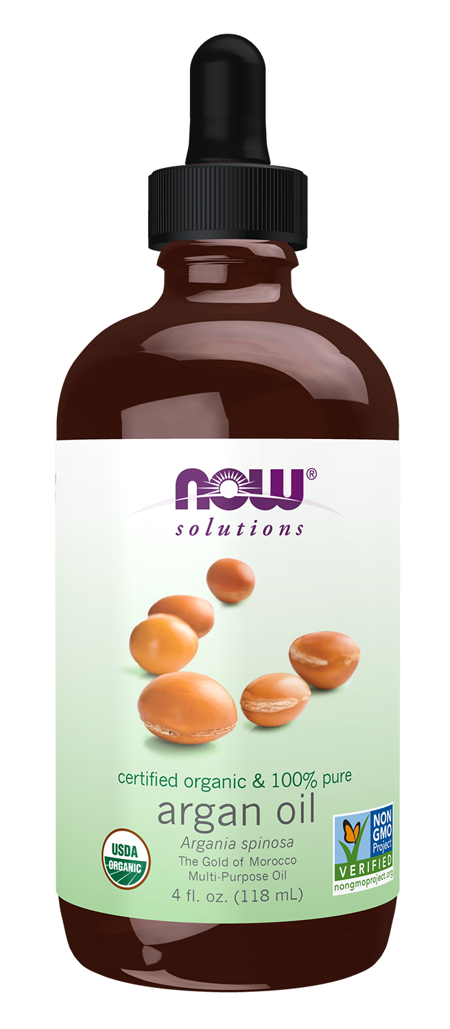 NOW Solutions, Organic Argan Oil, "Gold of Morocco" Multi-Purpose, 4 fl. oz