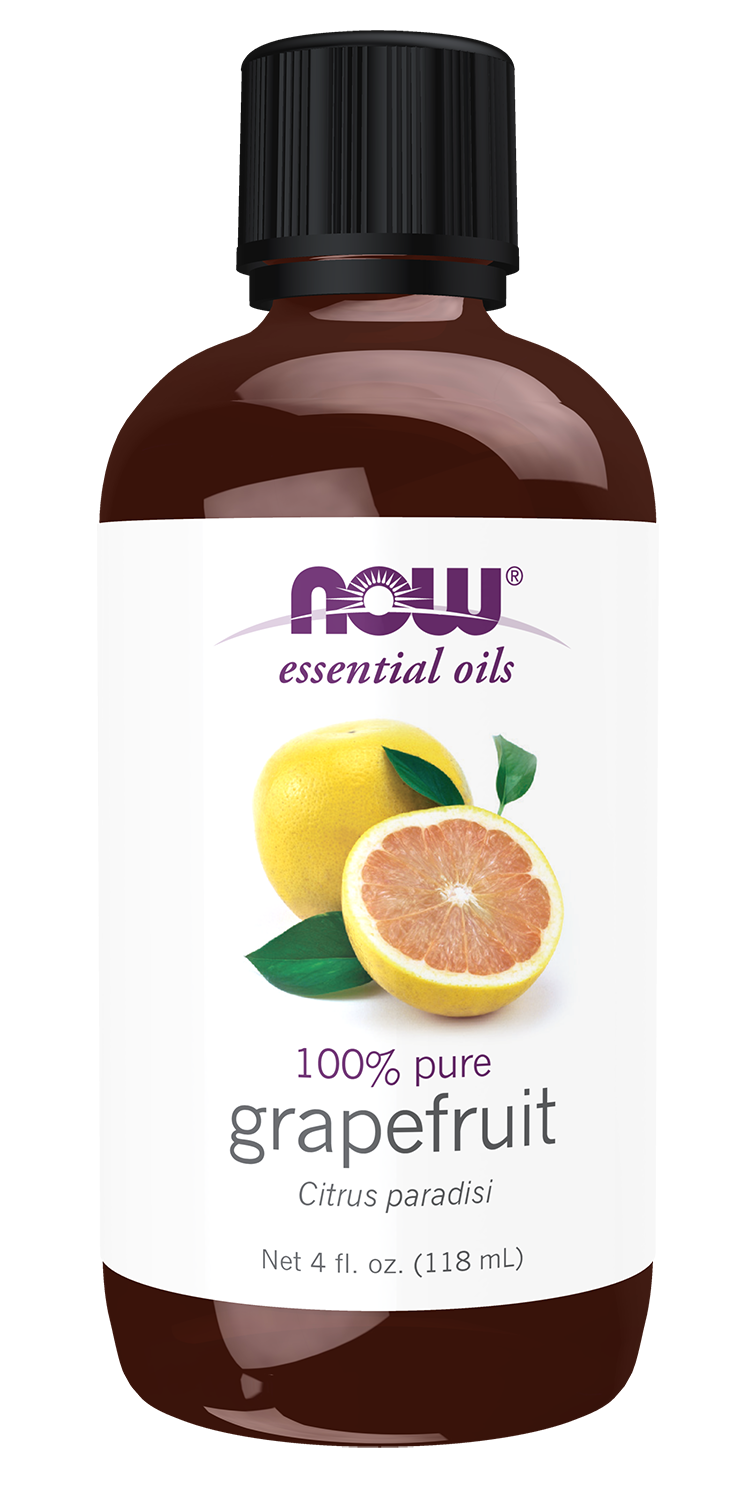 NOW Essential Oils, Grapefruit Oil, Cold Pressed, Undiluted, 4 fl. oz