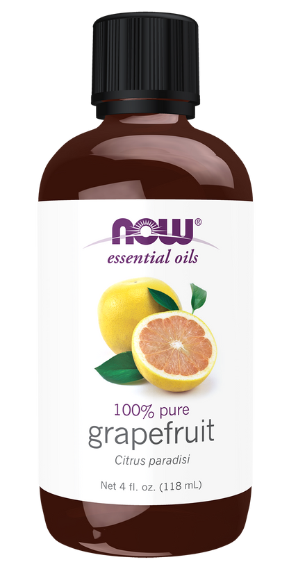 NOW Essential Oils, Grapefruit Oil, Cold Pressed, Undiluted, 4 fl. oz