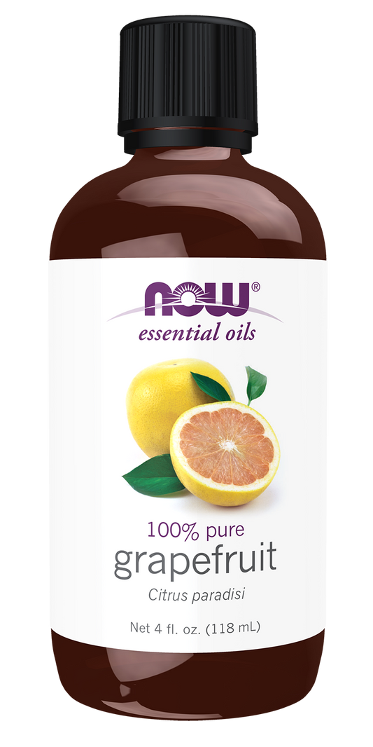 NOW Essential Oils, Grapefruit Oil, Cold Pressed, Undiluted, 4 fl. oz