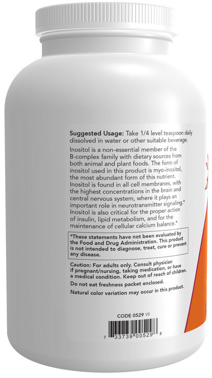 NOW Supplements, Inositol Powder, Cellular Health*, 1-lb