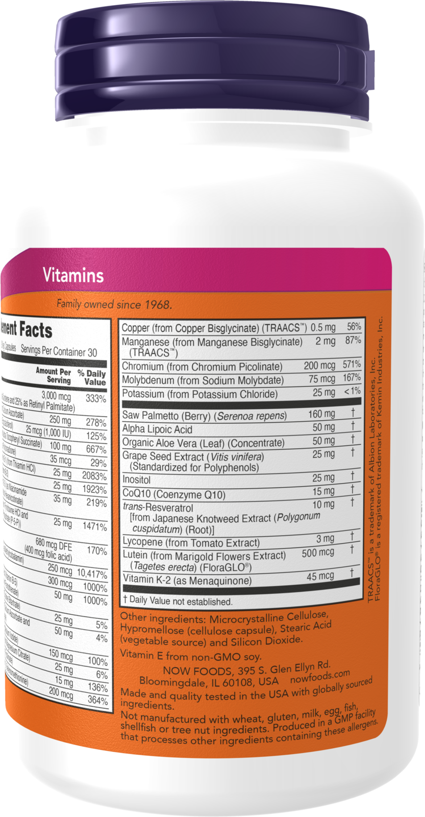 NOW Supplements, ADAM™ Men's Multivitamin, 90 Veg Caps