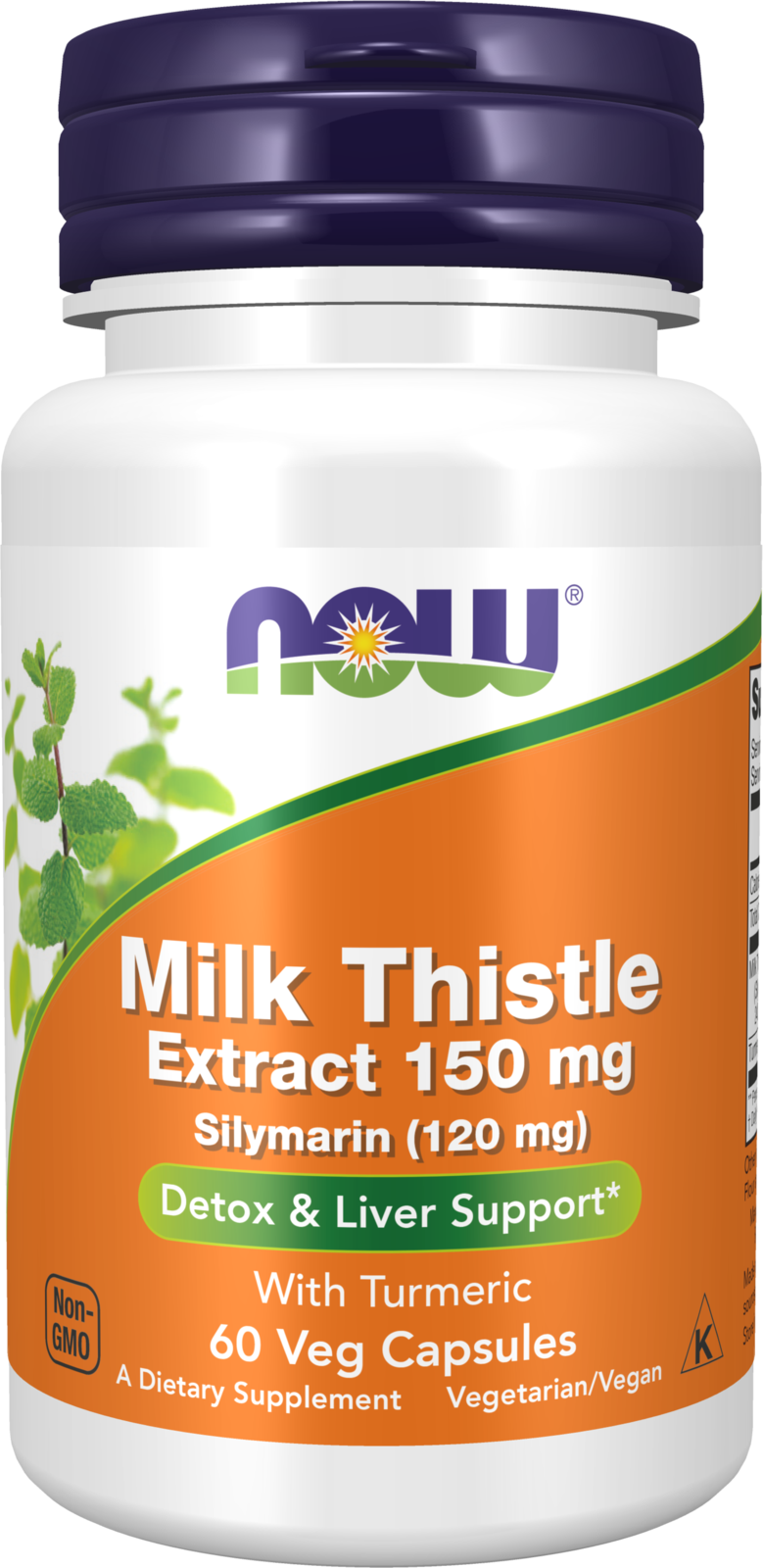 NOW Supplements, Silymarin Milk Thistle Extract 150 mg, 60 Veg Caps