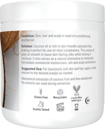 NOW Solutions, Coconut Oil, Conditioning Moisturizer, 7 fl. oz