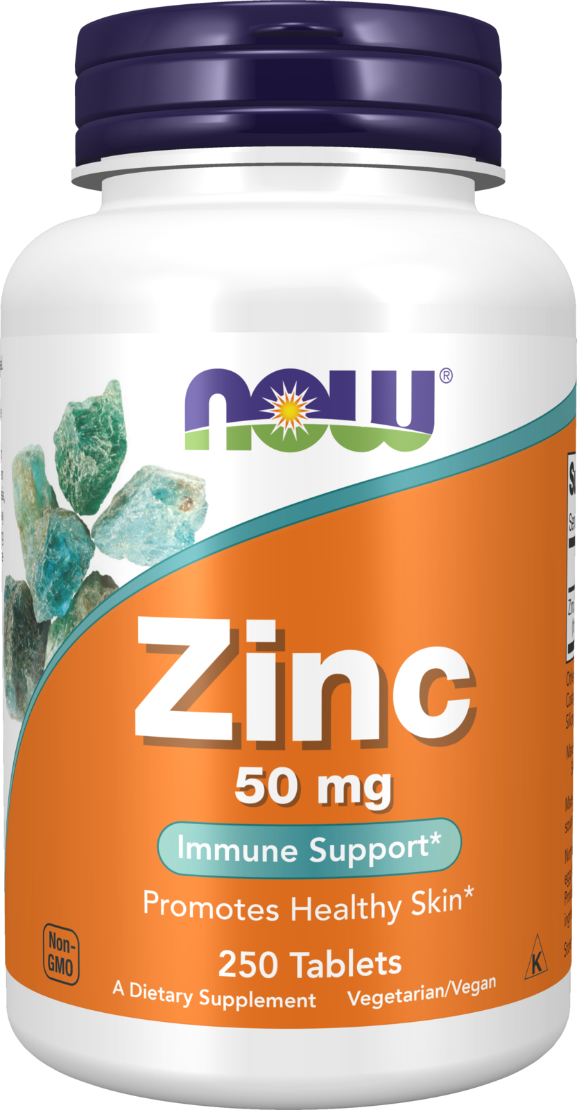 NOW Supplements, Zinc (Zinc Gluconate) 50 mg, Immune Support*, 250 Tabs