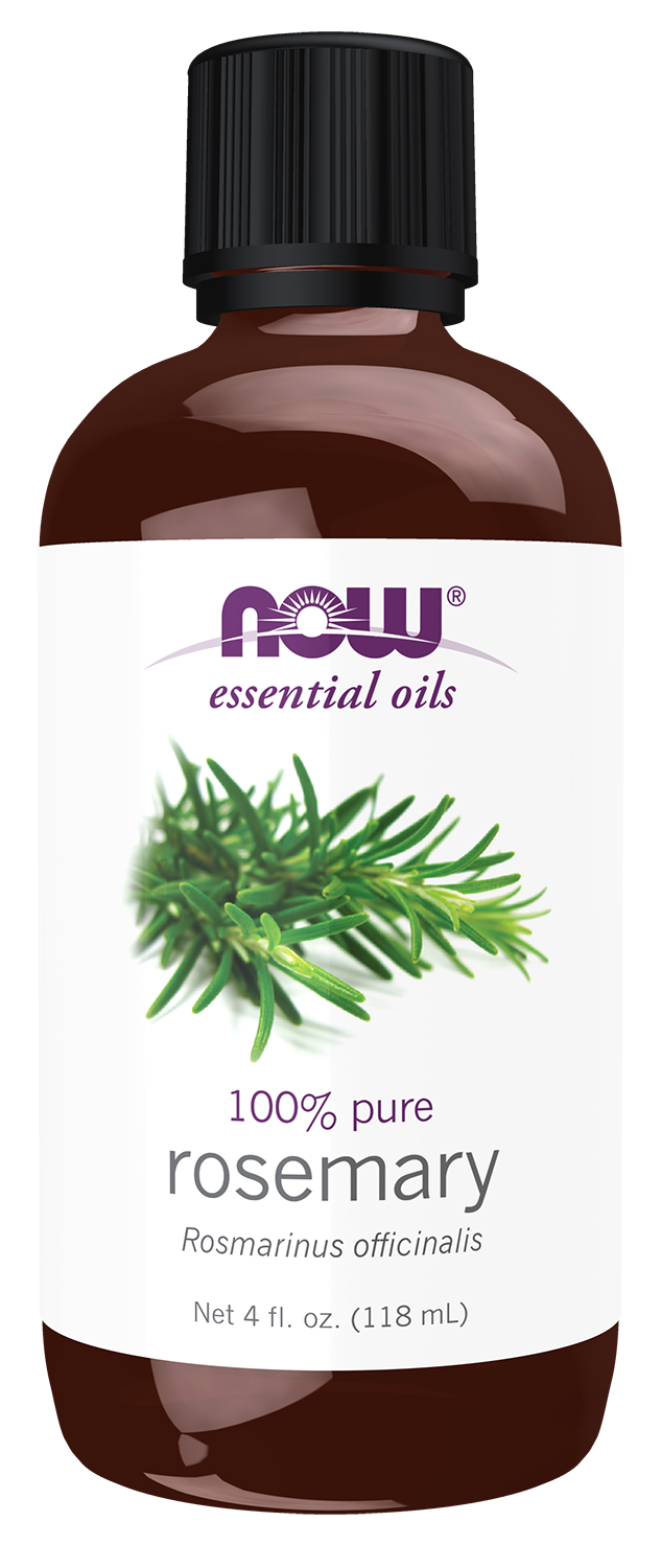 NOW Essential Oils, Rosemary Oil, Steam Distilled, Undiluted, 4 fl. oz