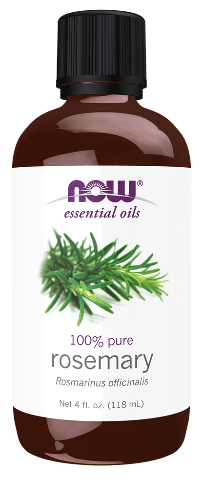 NOW Essential Oils, Rosemary Oil, Steam Distilled, Undiluted, 4 fl. oz