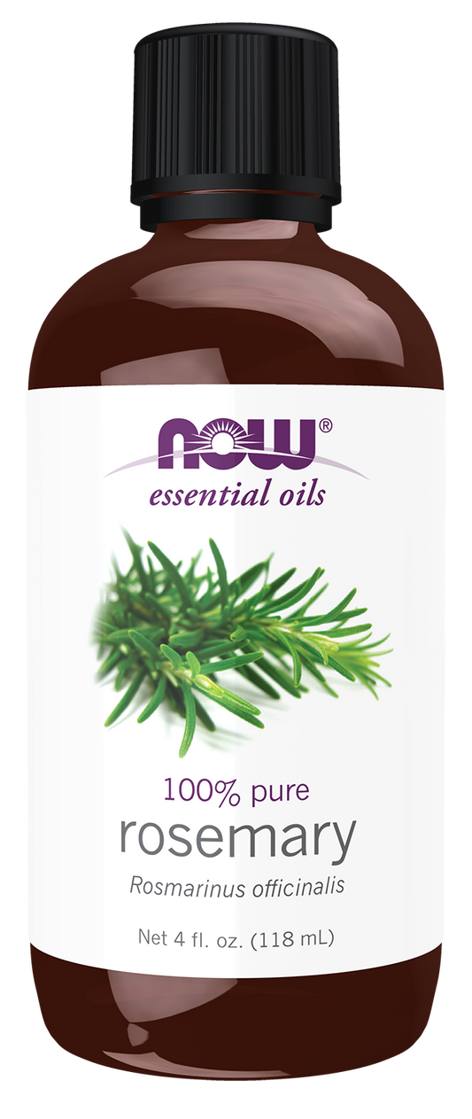 NOW Essential Oils, Rosemary Oil, Steam Distilled, Undiluted, 4 fl. oz
