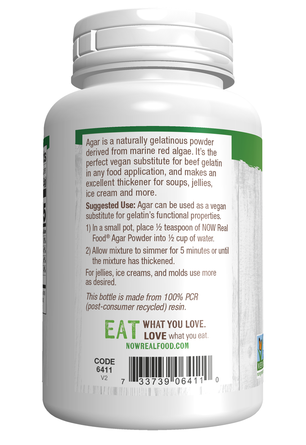 NOW Foods, Agar Powder, Vegan Substitute for Gelatin, 5 oz
