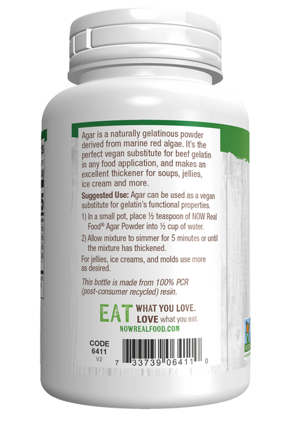 NOW Foods, Agar Powder, Vegan Substitute for Gelatin, 5 oz