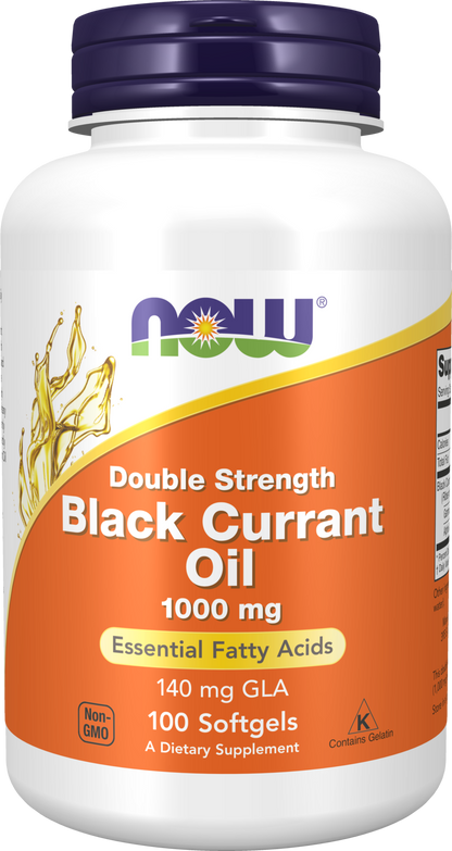 NOW Supplements, Black Currant Oil 1,000 mg with 140mg  GLA, 100 Softgels