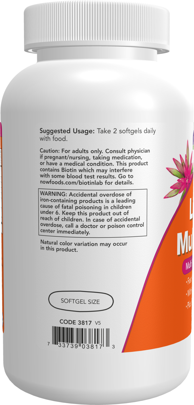 NOW Supplements, Liquid Multi Gels with Lutein and Lycopene, plus Flax Seed Oil, 180 Softgels