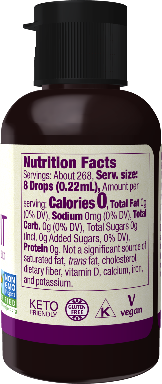 NOW Foods, Organic Monk Fruit, Zero-Calorie Liquid Sweetener, 2 fl. oz