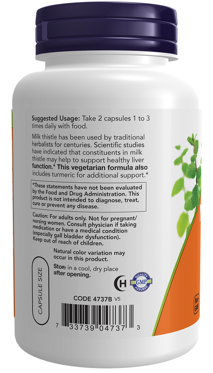 NOW Supplements, Silymarin Milk Thistle Extract 150 mg, 120 Veg Caps