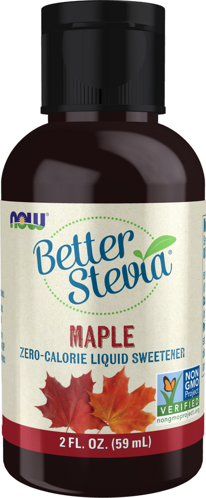 NOW BetterStevia® Maple Zero-Calorie Liquid Sweetener, 2 fl. oz.