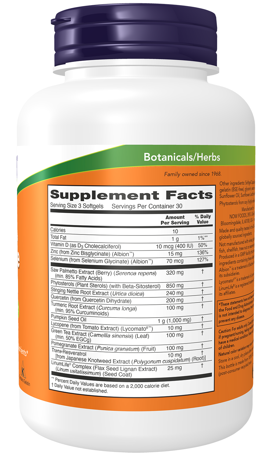 NOW, Prostate Health, Clinical Strength Saw Palmetto, 90 Softgels