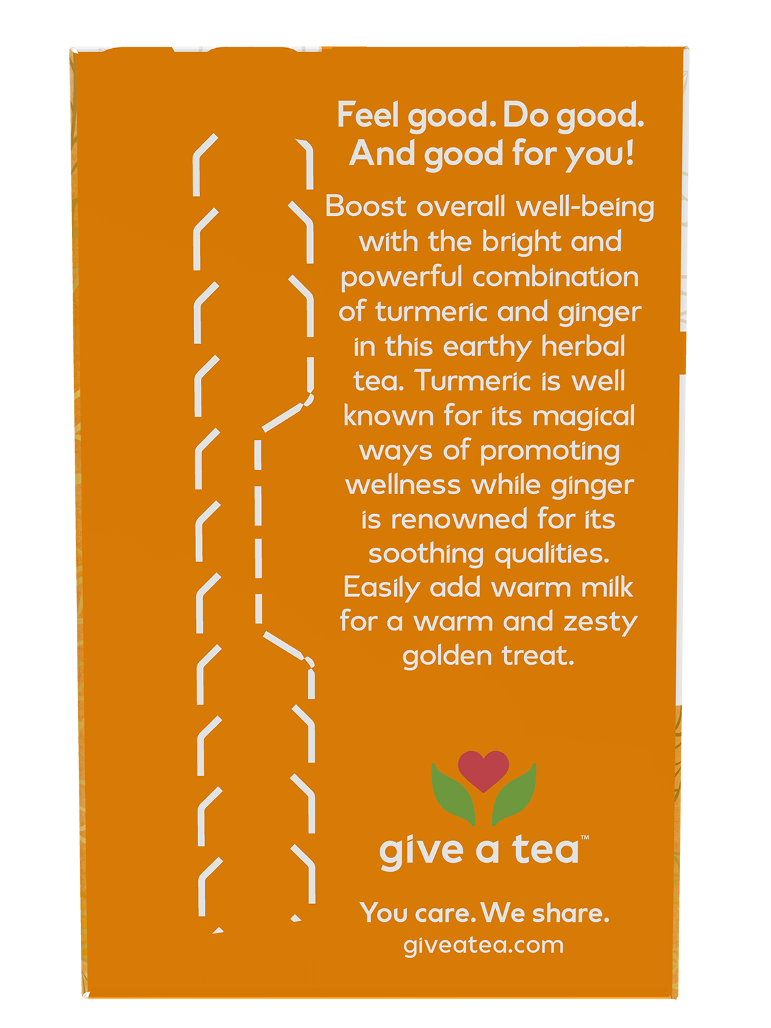 NOW Give a Tea® Organic Turmeric Ginger, Caffeine-Free, 24 bags