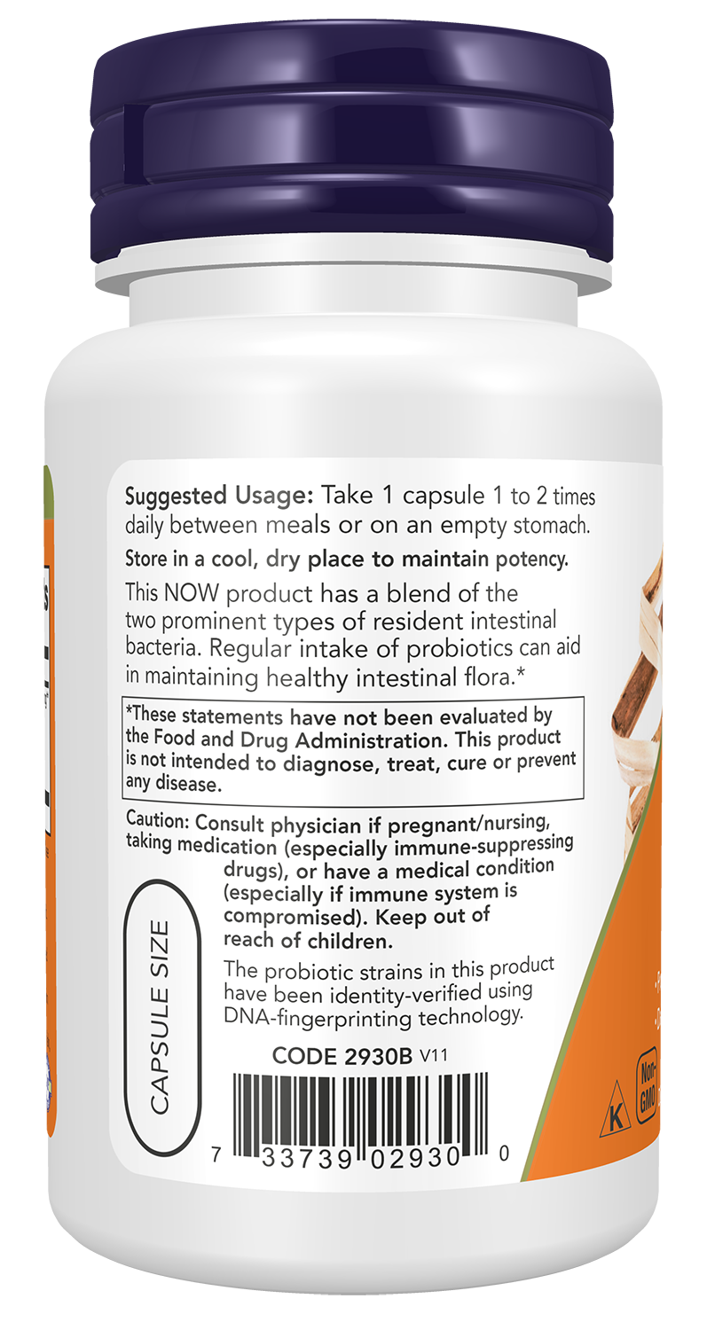 NOW Supplements, 8 Billion Acidophilus & Bifidus, Probiotic, 60 Veg Caps