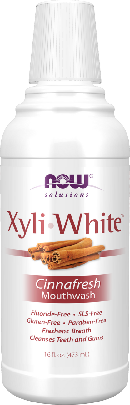 NOW Solutions, Xyliwhite™ Mouthwash, Cinnafresh Flavor, 16 fl. oz