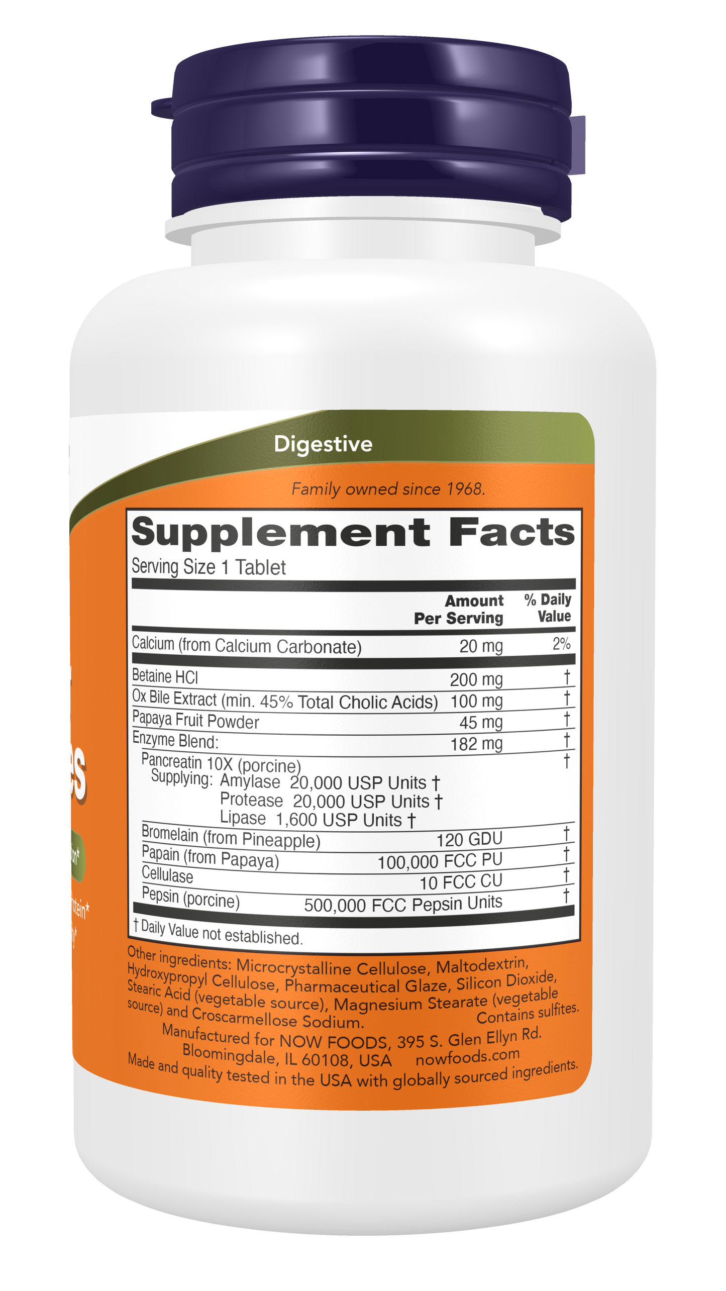 NOW Supplements, Super Enzymes, Bromelain, Ox Bile, Pancreatin, 90 Tabs