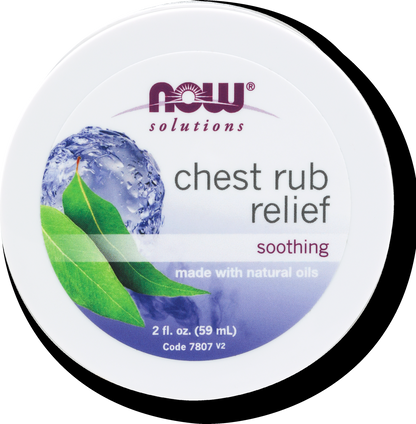 NOW Solutions, Chest Rub Relief, Soothing, 2 fl. oz