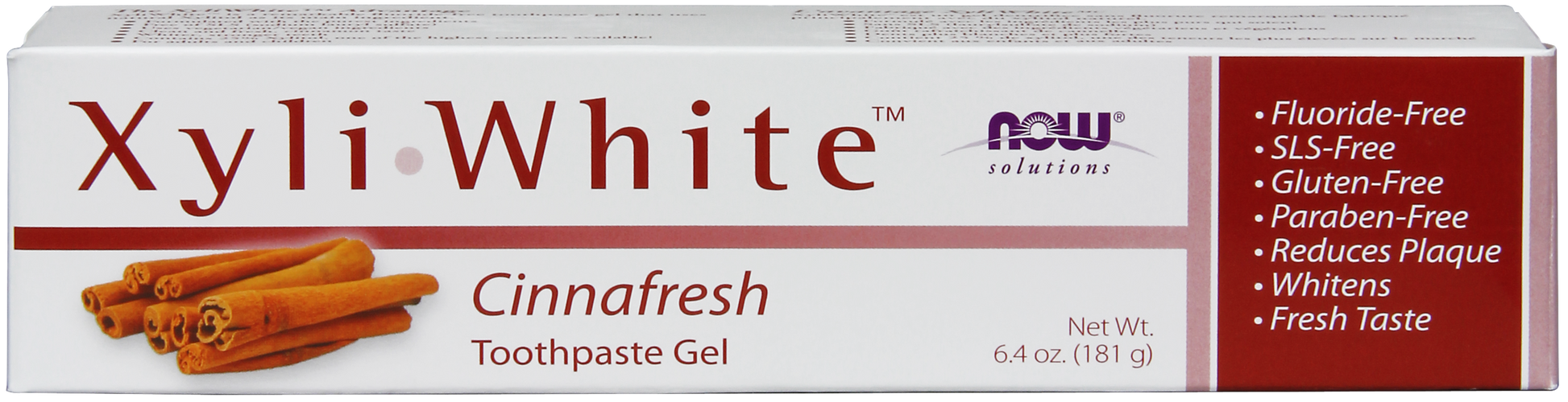 NOW Solutions, Xyliwhite™ Toothpaste Gel, Cinnafresh  Flavor, 6.4 oz
