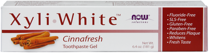 NOW Solutions, Xyliwhite™ Toothpaste Gel, Cinnafresh  Flavor, 6.4 oz