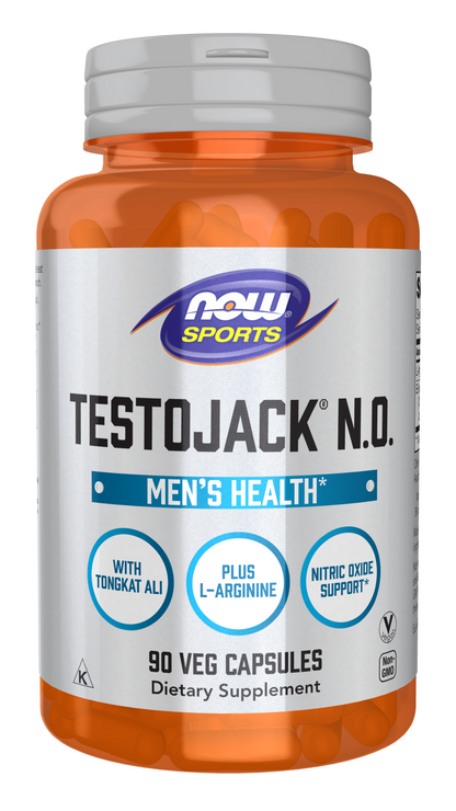 NOW Sports, TestoJack N.O., L-Arginine, Tongkat Ali, 90 Veg Caps