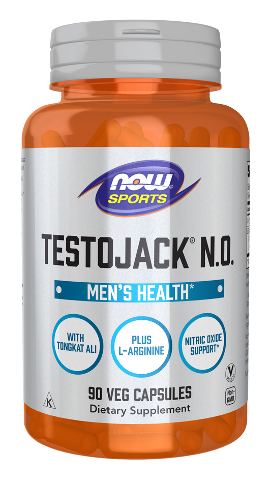NOW Sports, TestoJack N.O., L-Arginine, Tongkat Ali, 90 Veg Caps