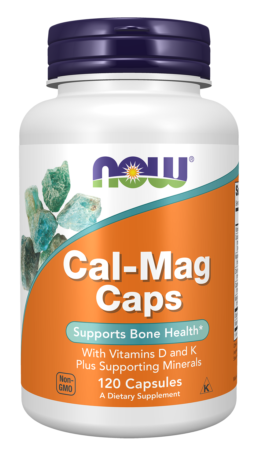 NOW Supplements, Cal-Mag Caps with Vitamin D and Minerals, 120 Veg Caps
