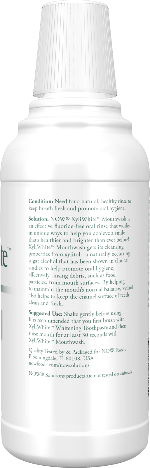 NOW Solutions, Xyliwhite™ Mouthwash, Refreshmint Flavor, 16 fl. oz