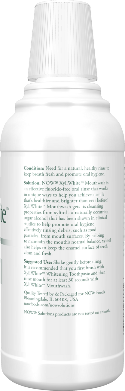 NOW Solutions, Xyliwhite™ Mouthwash, Refreshmint Flavor, 16 fl. oz